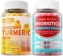Zucker Kostenlose Kurkuma Curcumin gefüllte Gummis +Sugar freie Probiotika Gummis