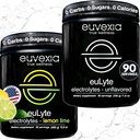 Euvexia Dr Ekberg euLyte Elektrolyte Bundle | Unflavored + Lemon Lime Variety Pack | Zucker Freie Elektrolytpulver mit 80+ Mineralien | 90 Servierungen Jede Flavor | Keto Fasting Hydration Support