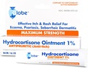 Globe Hydrocortisone Maximale Stärke Transparente Salbe 1%,1 oz | Anti-Itch topische Salbe für Redness, Schwellung, Juckreiz, Rash, Dermatitis, Bug/Mosquito Bites, Eczema, Hämorrhoiden & Mehr