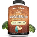 Nutrivein Premium Magtein Magnesium L-Threonate Supplement 2207 mg - 90 Caps (3 pro Tag): High-Absorption Magnesium Threonat für Gehirn, Schlaf, Stimmung & Erholung