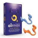 Air Max Nasal Dilators Trial Pack - Anti Snoring Devices - 76% More Airflow for Better Breathing & Against Nasal Congestion - Guaranteed Fit (1x Small & 1x Medium) - Reusable
