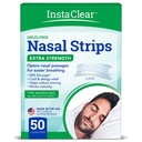 Instaclear Extra-Strength Nasal Breathing Strips Clear 50 ct | Works Instantly, Nasal Congestion Relief, Stops Snoring, Cold & Allergy