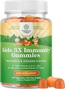 Natures Craft Organic Kids Immune Support Gummis - Vegan Bio Vitamin D Gummis für Kinder mit Vitamin C und Zink für Immunität - D3 Zink und C Gluten Free & Non GMO (120 Servietten)