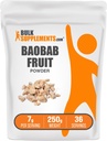BulkSupplements.com Baobab Fruit Powder - Baobab Supplement, Antioxidant Supplement - Gluten Free, 7g per Serving, 250g (8.8 oz) (Pack of 1)