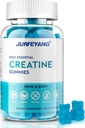 NutraBits Creatine Monohydrate Gummie, 5g Kreatin Monohydrate Per Servieren - Kein Zucker oder künstliche Farben, Vegan & Halal - Blaubeeren Geschmack - 60 Gummi