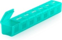 Sukuos Extra große wöchentliche Pille Organizer, 7 Tage tägliche Pille Box Fall Arthritis freundlich, Silkscreen gedruckt Medizin Behälter mit klaren Deckel für Vitamine, Fischöle oder Ergänzungen (Cyan)