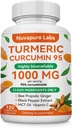 Nuvapure Turmeric with Black Pepper,NuvaPure Turmeric Curcumin with Black Pepper,120Count