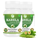 Morsan Healthcare Karela Capsules – 500 mg | 60 Veg Capsules x 2 Bottles | Pure Momordica charantia Extract | Ayurvedic Herbal Supplement | Plant-Based & Gluten-Free