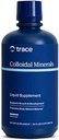 Trace Minerals Colloidal Minerals - Immune Health & Energy Support - High-Potency Kalium Supplement mit Fulvic Acid - Mineral Absorptionsergänzung für Männer & Frauen - 32 fl oz (Über 32 Servietten)