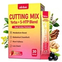 OLELON Cutting Mix Drink - Vegan, Sugar-Free, Non-GMO | Berberine, 5-HTP, Yerba Mate, Magnesium and FOS | Strawberry Flavor – 30 Sticks