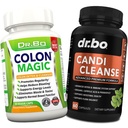Colon Cleanse Candi Detox Formel - Natürliche Bowel Cleanser Pillen für Darm Bloating & Anti Overgrowth Cleansing für Frauen & Männer - Tägliche Behandlung Relief Supplement Gut Stomach Balance Control
