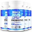 Probiotics for Men, 850 Billion CFU Advanced 50+ Mens Probiotic, 360 Caps | Comprehensive Gut & Energy Support with Prebiotics and Probiotics – Tailored Wellness Probiotics for Men Over 50