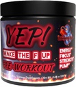 YEP Wake The Faith Up Advanced Pre Workout - Not Your Basic Preworkout with Bonus Ingredients - Customizable Dosing for Your Desired Intensity - Up to 40 Servings (Blueberry Bash)