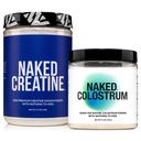 NAKED Creatine 1000g + Colostrum Powder – Pure Micronized Creatine (200 Servings) & Grass-Fed Colostrum (150 Servings) for Strength, Gut Health & Immunity