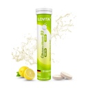 LOVITA Calcium + Vitamin D3 Effervescent Tablets, 20 Count | 600 mg Calcium & 400 IU Vitamin D3 for Bone & Muscle Support, Lemon Flavor, Vegan, Sugar-Free, & Lactose-Free