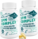 Zdoroviye SPM Supplement - Specialized Pro-Resolving Mediators and SPMs Precursors Complex for Balanced Immune Response, Brain, Tissue & Cellular - 120 Softgels (2 Flaschen)