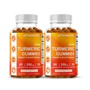 Vitamatic Turmeric Gummy mit Ginger & Black Pepper Extract – 60 Vegan Gummis Jedes | 2 Pack (120 Gummi) 95% Curcuminoide – Leistungsstarke Antioxidantien & Entzündungsunterstützung