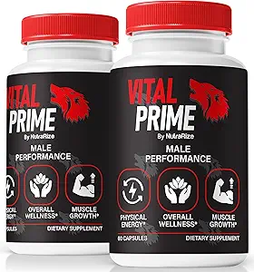 (2 Pack) Vital Prime für Männer, Offizielle Vital Prime Original Blend, natürliche Zutaten zur Unterstützung Leistung, Premium-Formel für Energie und Stamina, VitalPrime Complex Review (120 Kapseln)