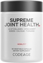 Codeage Supreme Joint Health, UC-II Collagen Capsules Typ II, VitaCherry Sport Cherries, Boron, Calcium Fructoborate, Hyaluronsäure, Turmeric, Bromelain & Boswellia Supplement, Non-GMO, 60 Count