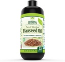 Integratore di olio di semi di lino di erbe Segreti di erbe | 16 Fl. Oz. (473 ml) | Non-GMO| Made in USA