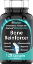 Supplément de calcium avec vitamine D3, Magnésium, vitamine K2, Citrate de Boron, MCHA phosphoreux et manganèse