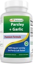 Best Naturals Parsley und Knoblauch 1000 mg pro Servieren 250 vegetarische Kapseln. Glutenfrei und nicht-GVO.