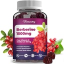 Berberine Gummies 1500 mg von Indian Barberry Wurzel Hohe Potenz mit Vitamin D & Vitamin C Supplement
