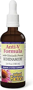 Natürliche Faktoren, Anti-V-Flüssigformel, Echinacea-Ergänzung für Immun- und Wellness-Unterstützung, Organic, Non-GMO, 3,4 oz (100 Portionen)