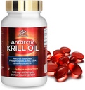 Supplément alimentaire pour l'huile de krill antarctique (500 mg, 60 Softgels)