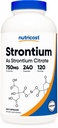 Nutricost Strontium Capsules (750mg) 240 Capsules, Gluten-Free, Vegetarian | GMO-Free