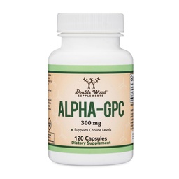 Alpha GPC Choline 600mg, Cognitive Memory + Focus Support, 120 Capsules | Brain, Memory + Focus Supplement, Acetylcholine Precursor, 300mg Active Choline per Capsule, Pre-Workout, Third Party Tested
