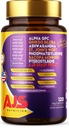 AJS Alpha GPC Nootropic Brain Supplement 90CT,Phosphatidylserine,St. John'sWort Ginkgo Biloba, Ashwagandha,Bacopa Monnieri,Pterostilbene,Magnesium Glycinate,Ginkgo Biloba (90 Count (Pack of 2))