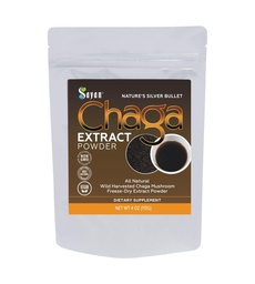 Sayan Chaga Pilzextrakt Pulver (4oz) – Freeze Dried Siberian Wild Harvested - Organic Antioxidant Tea for Immune and Digestion Support - Fokus, Energie, Klarheit, Wellness - Keine Zusatzstoffe