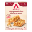 Atkins High Protein Bar, Peanut Butter Granola, Keto Friendly, Gluten Free, 4 Count (Pack of 1)