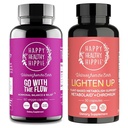 Happy Healthy Hippie Lighten Up Weightloss Supplement (Metabolaid™ + Chromium) & Go with The Flow Hormone Balance