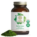 PURE SYNERGY Organic Barley Grass Juice Powder | Chlorophyll-Rich Greens Powder | Organic Cold-Pressed Gerste Grass Juice | for Energy, Detox, and Digestion Support (5.3 Unze)