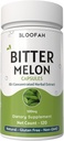 Bitter Melon Frucht Kapseln 500mg | Konzentriert 10:1 Extrakt Momordica charantia | Non-GMO, Gluten-Free | Kräuterergänzung | Traditionelles Wellness (120 Graf (Pack von 1))
