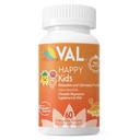 VAL Magnesium für Kinder | High-Absorption Magnesium für Kalorien, Entspannung & Fokus | Mg Glycinate, Citrate & Taurate | mit Vitamin B6, D & C | Zuckerfrei, Non-GMO | 60 Chewable Tablets