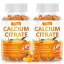 Calcium Citrate Gummies 1000mg, Calcium Supplement for Women, 120 Counts | High Absorption Chewable Calcium Gummies for Bone, Muscle & Immune Support, Sugar Free, Vegan, Orange Flavor