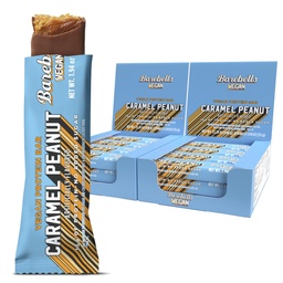 Barebells Vegan Protein Bars Peanut Caramel, Plant Based with High Protein - Chocolate Protein Bars - Perfect on The Go Protein Snack & Breakfast Bars 24 Count (Pack of 1)