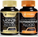 WELLNESS LABSRX Lions Mane Kapseln und Berberinkapseln | Bundle