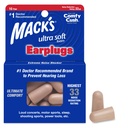 Mack's Ultra Soft Foam Earplugs, 10 Pair - 33dB Highest NRR, Comfortable Ear Plugs for Sleeping, Snoring, Work, Travel and Loud Events | Made in USA