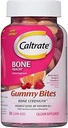 Caltrate Calcium & Vitamin D3 Supplement Gummy Bites Schwarze Kirsche, Orange, Erdbeere - 50 Ct., Packung von 6
