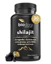 6-in-1 Shilajit Ergänzung 300mg, Mood und Energie Unterstützung Ergänzung mit 60mg reine Ashwagandha, Rhodiola Rosea Panax Ginseng für Immununterstützung, Gedächtnis und Fokus, 85+ Trace Minerals, 60 Kapseln