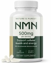 Nature's Purest NMN Supplement 500mg – High-Purity, Single-Ingredient - Nicotinamide Mononucleotide | Boosts NAD+ for Cellular Health & Energy | 60 Vegan Capsules | Non-GMO, Gluten-Free & Lab Tested