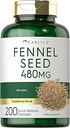 Carlyle Fennel Seed 480mg | 200 capsule | Supplemento di erbe | Non OGM