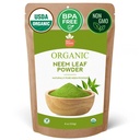 SPICY ORGANIC Neem Powder – 8 oz. - Certified USDA Organic -Non-GMO - Fresh Dried Neem Leaves Powder for Healthy Hair and Skin - Azadirachta Indica Ayurvedic Herb for Overall Wellbeing