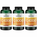 Swanson Vitamin C with Rose Hips, 1000 mg, 250 Capsules, 3 Pack