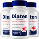 IDEAL PERFORMANCE Diaten Capsules, Official Diaten Support Supplement Pills - Maximum Strength, All Natural Healthy Circulation & Stable Levels, Premium Dia Ten Health Support Reviews (3 Pack)