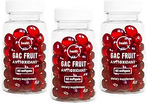 OX HEALTH Super Antioxidante Ergänzung | Gac Super Fruit | DHA | Momordica | 3-Pack |180 Softgels | Unterstützt gesunde Alterung | Immununterstützung | Fortgeschrittene Antioxidation
